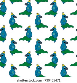 Seamless parrot pattern