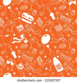 seamless party pattern, vector illustration