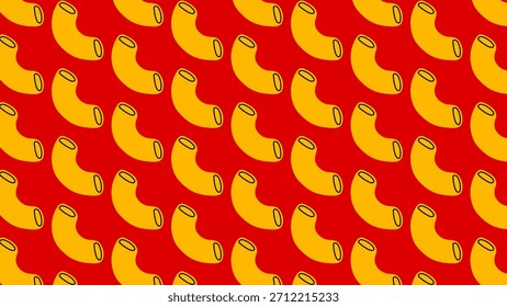 Conjunto de ilustración de pasta sin fideos con formas icónicas de fideos, textura culinaria dibujada a mano ideal para proyectos de decoración del hogar, marca y comida