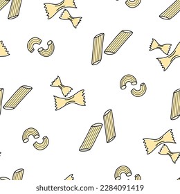 Seamless pasta pattern. Idea for food packaging, textiles and more.