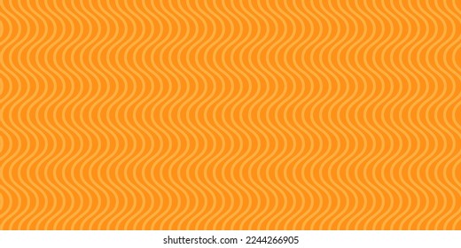 Seamless Pasta vector pattern. Italian Spaghetti noodle hand painted background. Doodle cartoon abstract yellow food ornament. Ramen, macaroni, penne meal.