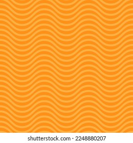 Seamless Pasta vector pattern. Italian Spaghetti noodle hand painted background. Doodle cartoon abstract yellow food ornament. Ramen, macaroni, penne meal.