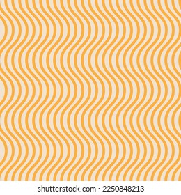Seamless Pasta vector pattern. Italian Spaghetti noodle hand painted background. Doodle cartoon abstract yellow food ornament. Ramen, macaroni, penne meal.