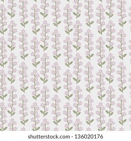 Seamless pastel abstract floral pattern