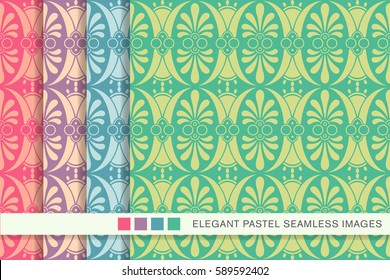 Art Nouveau Frames Decor Psychedelic Color Stock Vector (royalty Free 