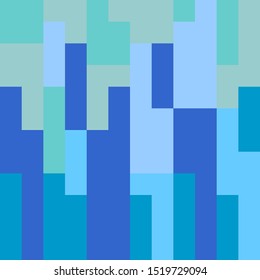 Seamless pastel background vector. Blue and green illustration