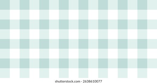 Seamless pastel blue gingham pattern