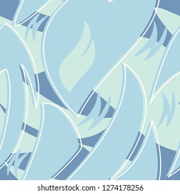 Seamless pastel blue toned vector pattern for fabric, envelope, paper, gift-wrap, invitation letter background,  background picture
