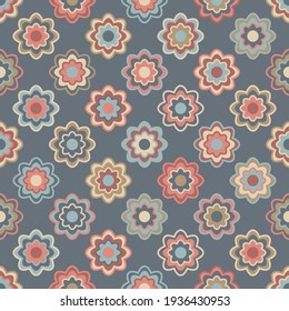 Patrón de flores de color pastel sin soldadura para impresión textil y de tejidos