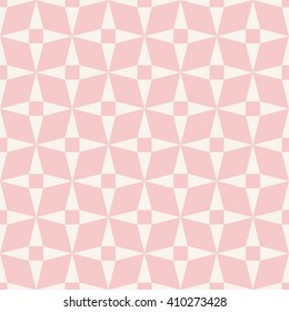 seamless, pastel colored rhombus and star pattern.