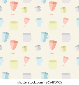 Seamless of Pastel cup 