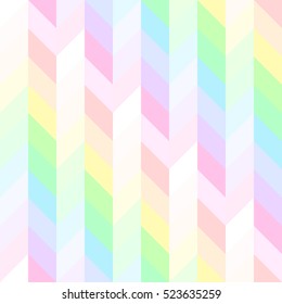 seamless pastel cute pattern of iridescent diagonal and HORIZONTAL stripes of equal thickness 