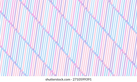 Seamless pastel diagonal zigzag stripe pattern with soft pink, blue, and purple colors for wallpaper, textile, wrapping paper, branding, web design, and cute modern decoration.