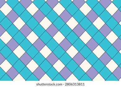 Seamless pastel diamond pattern background texture