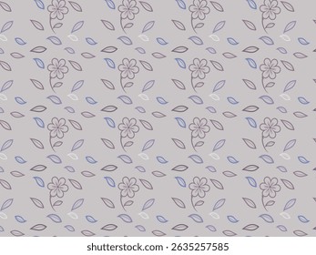 Fundo de projeto de padrão floral pastel contínuo