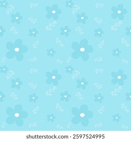 Seamless pastel floral pattern on background. Delicate and elegant botanical design, perfect for wallpapers, textiles, invitations, and feminine-themed projects