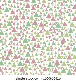 seamless pastel and glitter triangle pattern background