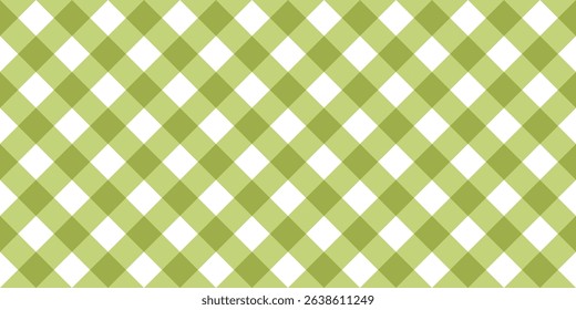 Seamless pastel green gingham pattern