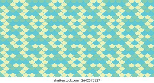 Seamless pastel mermaid scales pattern.  Perfect for textile design, website backgrounds, or any project needing a playful, summery vibe.