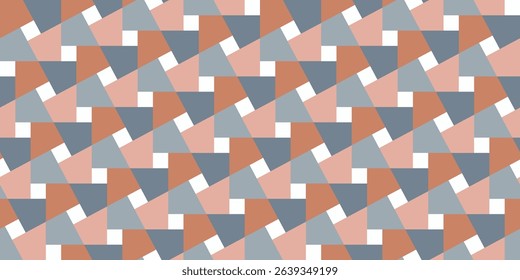 Seamless pastel pattern in 60s style. Squares. Stylish pastel color template for fabric, cards. Wrapping paper pattern. Textile design. Fashionable color combinations. Trendy illustration for backdrop