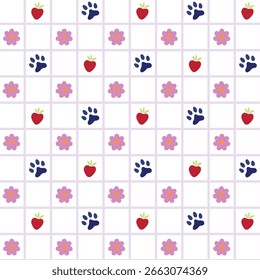 Seamless Pastel Pattern for Kids Fun and Friendly Motifs