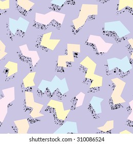 Seamless pastel pattern in retro memphis style 2