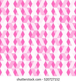 seamless pastel pink cute pattern of zigzag diagonal and vertical stripes of equal thickness for girls