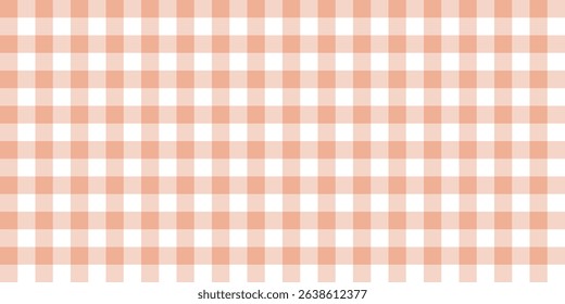 Seamless pastel pink gingham pattern