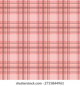 Fondo rosado pastel inconsútil del modelo de la tela escocesa con las rayas suaves para la moda de la muchacha o el diseño de San Valentín