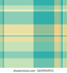 Nahtloses pastellfarbenes Karomuster.  Elegante Teal-, Beige- und Cremetöne schaffen ein anspruchsvolles, vielseitiges Design, das sich ideal für Textilien, Website-Hintergründe oder Schreibwaren eignet.