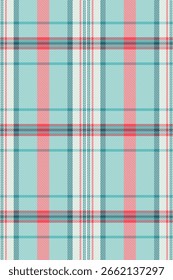 Padrão de xadrez pastel sem costura em azul-petróleo, coral e creme.  Perfeito para design têxtil, moda, decoração de casa, ou fundos do site.  Evoca um senso de elegância calma e discreta.