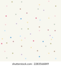 Seamless Pastel Polkadot Pattern. Can be used as background, simple illustration, printing, etc.