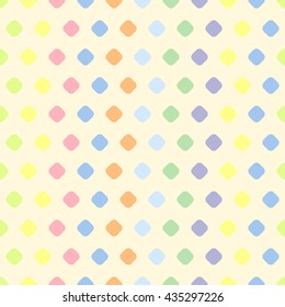 Seamless pastel square pattern / cute pattern. / Pastel Pattern.