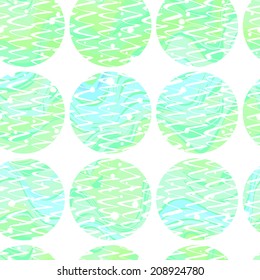 Seamless pastel stained pattern with trendy circles