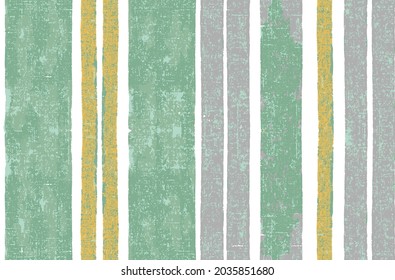 Seamless pastel striped pattern pastel brush strokes. vector grunge stripes vertical seamless vector. Ink paint line with torn linen effection linen textured green stripes.