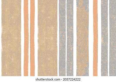 Seamless pastel striped pattern pastel brush strokes. vector grunge stripes vertical seamless vector. Ink paint line with torn linen effection linen textured orange stripes.