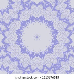 seamless pastel vintage pattern mandala islamic design. Etnic floral background. Vector illustration
