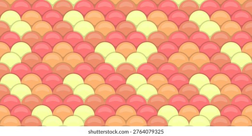 Seamless pasteltoned scale pattern.  Perfect for backgrounds, textiles, or website design.  Evokes feelings of calm and serenity with its soft, overlapping shapes.