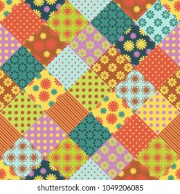 seamless patchwork background 