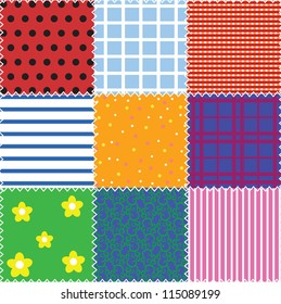 seamless patchwork background