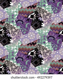 seamless patchwork pattern