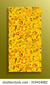 Seamless patchwork pattern background, in the Indian style of flowers and colorful squares. Textile print