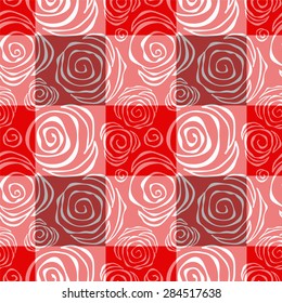 seamless patchwork pattern with  flowers