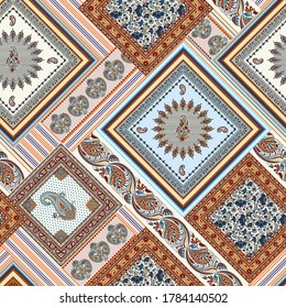 seamless patchwork pattern on crime