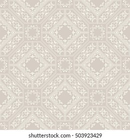Seamless patchwork tile in pastel color. Vintage  pattern in Spanish style. Endless pattern can be used for ceramic tile, wallpaper, linoleum, textile, web page background