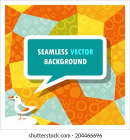 Seamless patchwork-style pattern