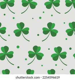 seamless patern with clover for st. patrick's day, can be used as wrapping paper, for print clothes
