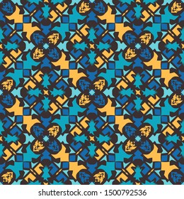 seamless patern of ethnic pattern. Traditional Indonesian fabric motif. Borneo Style. vector design inspiration. Creative textile background for fashion or cloth. culture motif of dayak