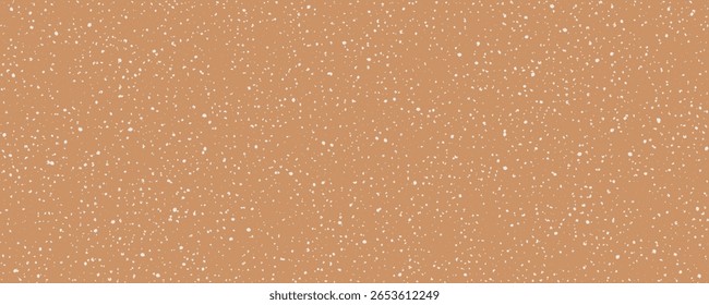 Padrão sem costura de textura de papel de grão com salpicos sujos. Textura da casca do ovo. Fundo baige minimalista com pequeno ruído, pontos, manchas, manchas, manchas, partículas. Tela de fundo do vetor