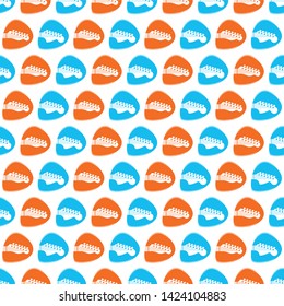 seamless patern  pick guitars, wallpaper vector image. eps